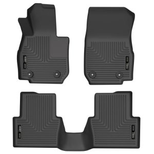 Mazda CX-3 Floor Liners - Front + Rear - Husky Liners - WeatherBeater - Black - `20-`21